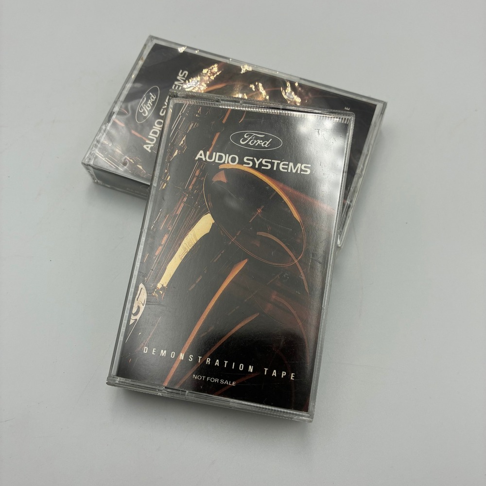 Lot of 2 Vintage Ford Audio Systems Demonstration Tape Cassette 1988 Promo
